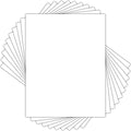 Golden State Art 8.5x11 White Backing Board, 10 Pack BackerBoard for Print - size: 8.5x11