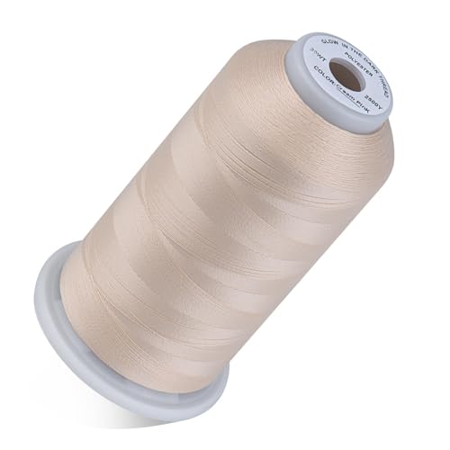 Simthread Glow in Dark Thread 30WT 2500 Yards - color: Cream Pink
