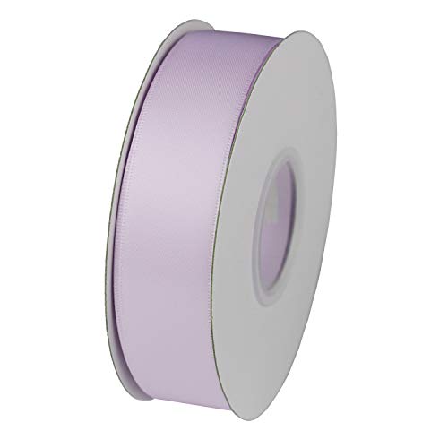 ITIsparkle 1" Inch Double Faced Satin Ribbon 50 Yards-Roll Set for Gift Wrapping Scrap Books Party Favor Hair Braids Baby Shower Decoration Floral Arrangement Craft Supplies, Lilac Mist Ribbon - color: Lilac Mist