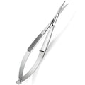 Hicarer 1 Pcs 4.7" Curved Eyebrow Embroidery Sewing Scissors, Silver - color: Silver