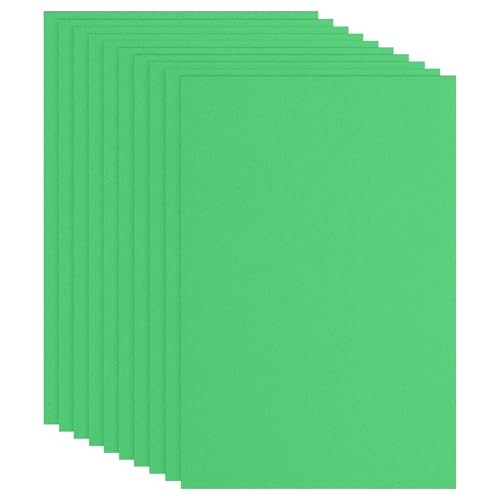 PATIKIL EVA Foam Sheet 10Pcs 12x8 Inch 2mm Thick Green - color: Green