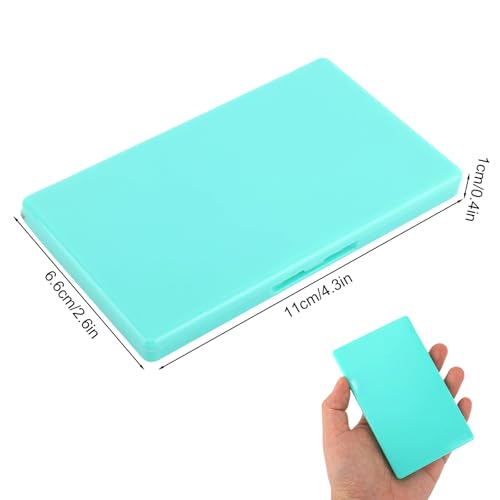 Magnetic Needle Case, Portable Travel Embroidery Needle Tin Holder Organizer Rectangle Strong Magnet Sewing Pin Storage Box for Sewing Enthusiasts Quilting Tailoring & Craft Supplies (Cyan) - color: Cyan