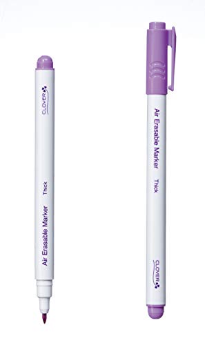 Clover Thick Air Erasable Marker, Purple, 1 Count (Pack of 1) - size: 1 Count (Pack of 1)