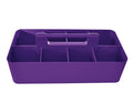 8 Compartments DIY Dividers,Large caddy, Multi Purpose, Simple, Portable, Stackable, Modern Solution for School, Office,MADE IN USA (Royal Purple) - color: Royal Purple