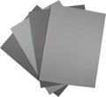 KCS 4/6 pc of 12" x 18"(30cmx45cm) 16 Count Cotton Aida Cloth Cross Stitch Fabric (4 pc,Medium Grey+Dark Grey) - color: Medium Grey+dark Grey, size: 4 pc