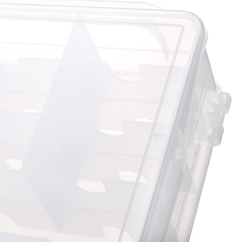2 PCS 46 Grids Sewing Organizer, Double Sided Thread Box Storage,Small Clear Compartment Plastic Organizer Box for Embroidery Floss Sewing Threads Needles Beads Small Crafts