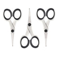 5 Inch Detail Scissors, Precision Paper Scissor Cutting, 3 Pack - color: White