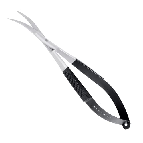 Spring Action Scissors for Applique & Embroidery - Curved, 4.5", Black - color: Black