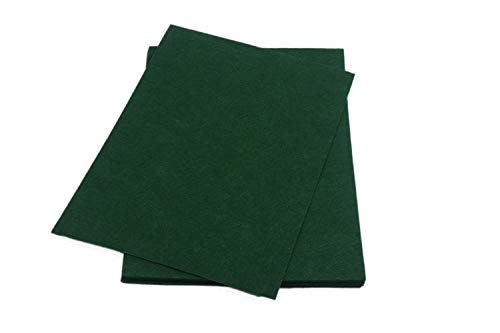 YYCRAFT Stiff Felt Sheets Thick Felt 9 Inch X 12 Inch - 12 Pcs Pack, Dark Green - color: Dark Green