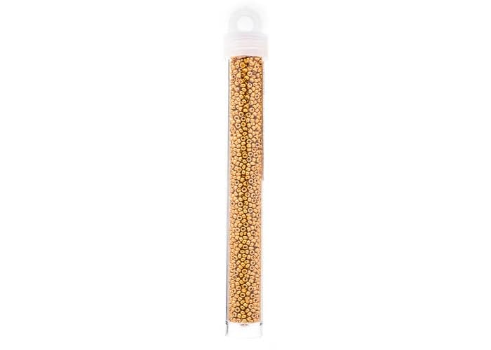 Miyuki Seed Bead 11/0 APX.22g - Galvanized Duracoat YellowGold Japanese Glass Seed Beads - color: Yellow Gold