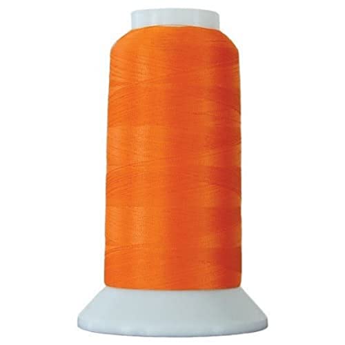 Superior Threads Bottom Line 2-Ply 60-Weight Polyester Embroidery Quilting Sewing Thread - 3,000 Yard Cone (#639 Bright Orange) - color: Bright Orange, size: 3000 yd