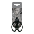 Tim Holtz Left Handed Scissors - 5 Inch Mini Snips with Micro Serrated Blade - Lefty Craft Tool for Cutting Paper, Fabric, and Sewing - Titanium with Black Comfort Grip Handles - size: 5" Left Handed