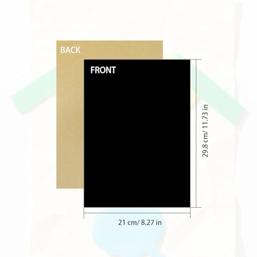 10 PCS Sticky Felt Sheets, Self Adhesive Felt Sheet - color: Black