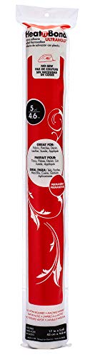 HeatnBond UltraHold Iron-On Adhesive Value Pack, 17 Inches x 5 Yards, White - color: White