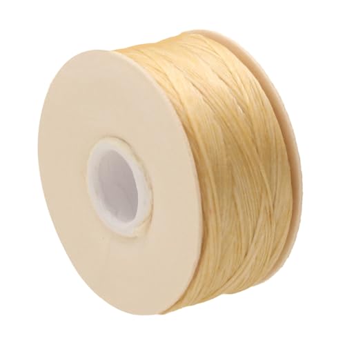 The Beadsmith Nymo Thread, Made of Nylon - size: Size D, 64 Yards, style: Champagne