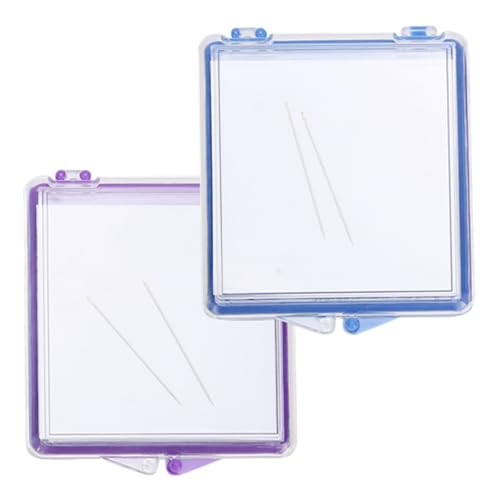 2PCS Magnetic Needle Case 2.8x3x0.4in Holder Sewing Needle Case