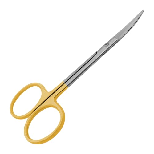 Iris Scissors 4.50" Str/Cud/Angled TC Tungsten Carbide, Supercut O.R. Grade (T/C Tungsten-Carbide Curved) - style: T/C Tungsten-Carbide Curved