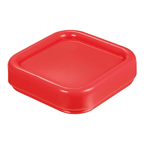 HARFINGTON Magnetic Pin Cushion Square Plastic Magnetic Sewing Pin Holder Storage Case Needle Cushion Tool for Sewing DIY Projects, Red - color: Red
