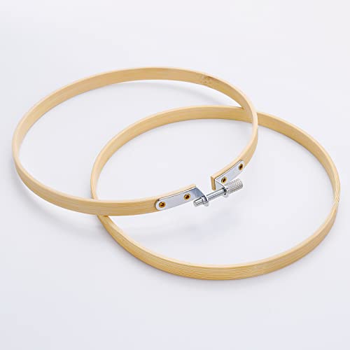 Caydo 40 Pieces 6 Inch Round Embroidery Hoops Bulk, Cross Stitch Hoop Ring