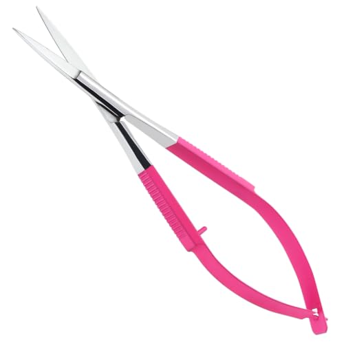 5" Spring Scissors Straight Eyebrow Eyelash Embroidery Snip - color: Mlt-mst-01