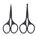 Multicolor Professional Grooming Scissors for Facial Hair Removal - color: Black Set D