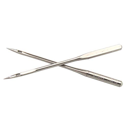 Organ Needle in CKPSMS Clear Plastic Box - Organ-HAX1 Sewing Needles Compatible with/Replacement for Singer Brand, Pfaff Brand, RICCAR Brand, Brother Brand (Organ-HAX1#9#11#12#14#16#18 60PCS)