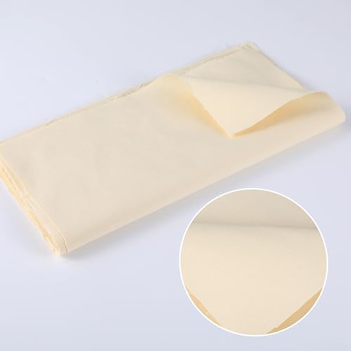 16Pcs Beige Embroidery Fabric, Pre-Cut Linen Needlework Embroidery Cloth - color: Beige