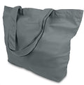 TOPDesign 1-Pack Super Strong Large 12oz Cotton Canvas Tote Bag, Reusable Grocery Shopping Cloth Bag, Fashionable Two-Tone Tote for Crafts, DIY Your Creative Designs - color: Grey
