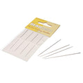 The Beadsmith Big Eye Beading Needles, 2.125 inches, 4 per Card, Sharp Points, Use for General Sewing, Weaving and Embroidery, Very Easy to Thread - size: 2.13" Long - 4 Needles