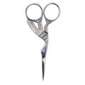 Diane Stainless Steel Stork Eyebrow Scissors, Precision Facial Hair & Brow Trimming Scissors for Women & Men, Sharp Ergonomic Beauty Grooming Scissors for Eyebrows, Mustache & Stray Hair Shears, 3.75"