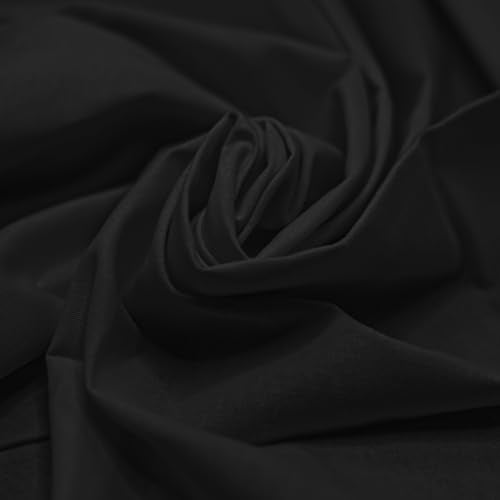 3 Pieces 18 x 21 Inches Cotton Fabric Precut Quilting Fabric Bundles Solid Colors Layer Cakes Quilt Material for DIY Craft Sewing Embroidery (Black) - color: Black