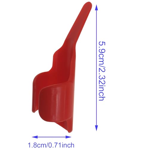 LBTODH 6PCS Sewing Tools Plastic Sewing Fingerthing Pusher Anti-Slip Finger Protectors for Sewing (Black, Red, Purple)
