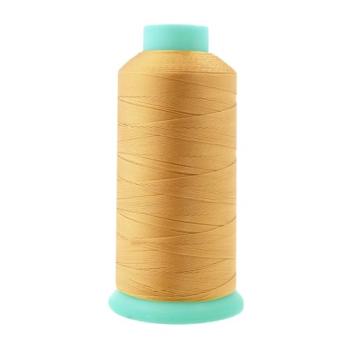 Mandala Crafts Size 92 280D T90 Blonde Bonded Nylon Thread, 1100 YDs - color: Blonde, size: T90 #92 280D/3 1100 Yards