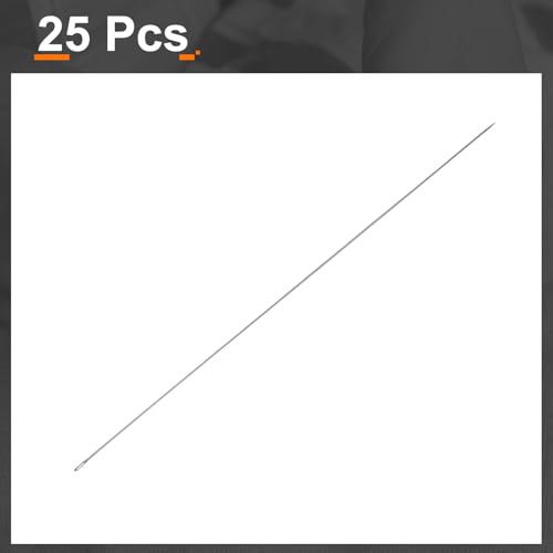 HARFINGTON 25pcs Sewing Needles 0.7mm Diameter 100mm (3.94") Long Ultra-Thin Stainless Steel Hand Embroidery Bead Needles for Jewelry Making DIY Crafts - size: 0.7mm Dia + 100mm Length