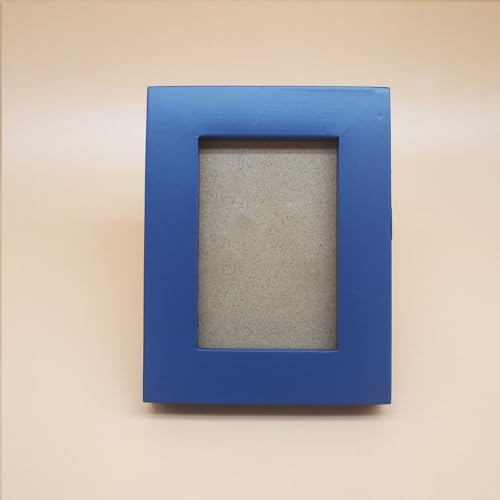 2x3 Picture Frame Solid Wood,Blue. Table Top or Wall - color: Blue, size: 2x3