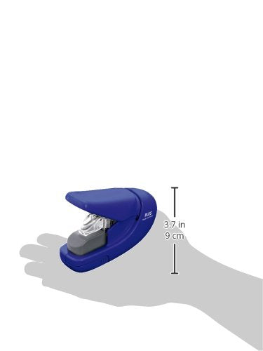 Plus Paper Clinch Compact Staple-Free Stapler, Heavy Duty, Navy Blue - color: Blue
