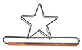 Ackfeld 66110 Star Decorative Craft Hanger, 6"
