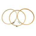 Embroidery Hoops 3 Pack Set: Premium Bamboo Wood Rings with Metal Tension Screw Brackets for DIY Cross Stitching, Sewing, Embroidered Craft Projects, Sizes 5, 7, 8, 9, & 10 in Diameter - style: 04 - 9 Inches