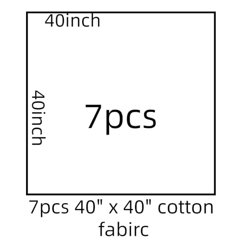 Cotton Fabric DIY Making Supplies Quilting Patchwork Fabric Fat Quarter Bundles DIY for Quilting Cotton Patchwork Cushions (Peony, 40" x 40") - color: 7pcs Peony, size: 40" x 40"