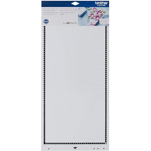 Brother ScanNCut DX Mat CADXMATSTD24, Large 12" x 24" Standard Tack Adhesive for Cardstock, Vinyl, Foam and More, Replacement Accessory - style: 12" x 24" Standard Tack