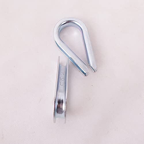 Wire Rope Thimble, for Wire Rope Dia. 3/16 in, Carbon Steel,(3/16" 50PCS) - size: 3/16“