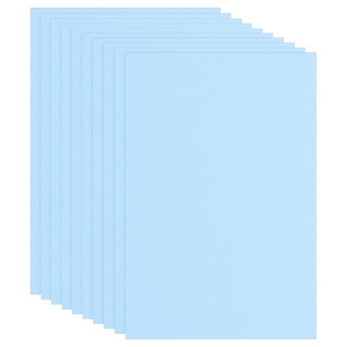 PATIKIL EVA Foam Sheet 10Pcs 12x8 Inch 2mm Thick Light Blue - color: Light Blue