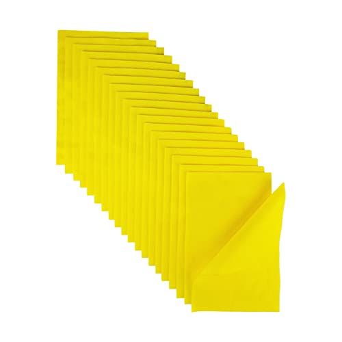 Jtnohx Color Felt Fabric Soft Felt Sheets for Crafts Light Yellow 20Pcs - color: Light Yellow
