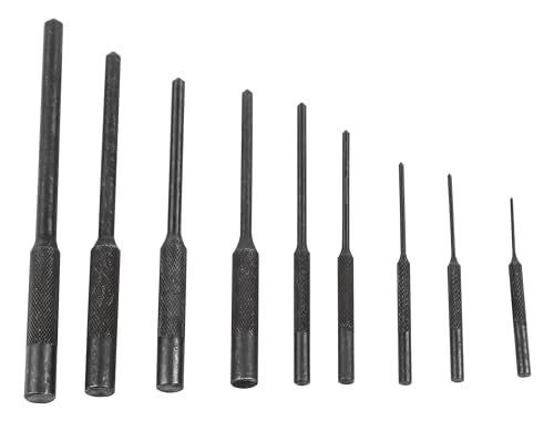 Wheeler Roll Pin Punch Set with 9 Steel Punches, Labeled Rollup Storage Bag for Firearm Maintenance and Gunsmithing - style: Roll Pin Punch Set