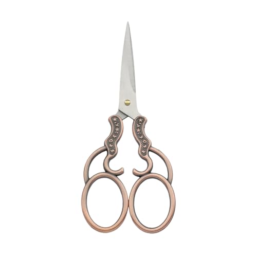 Vintage Sewing/Window Pattern Embroidery Metal Scissors Craft Artistry Handmade Paper Cutting DIY Tool