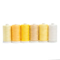 Connecting Threads Yellow Assorted 100% Cotton Thread Set - 6 Spools - color: Summer Sun