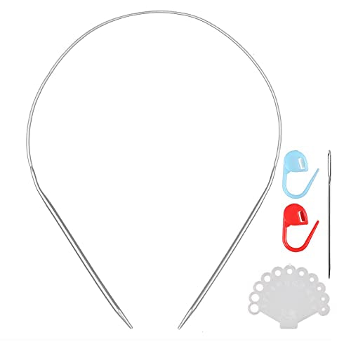 Stainless Steel Circular Knitting Needles Size 6 (4mm) 24inch Length - size: US 6(4mm) 60mm