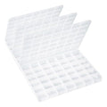 42 Grids Plastic Bead Organizer Beads Storage Containers Bead Holder Organizer Clear Storage Dividers Box for Jewelry Arts and Crafts (Pack of 3) - size: 9.2*6.5*0.7 inches(3 Pack)