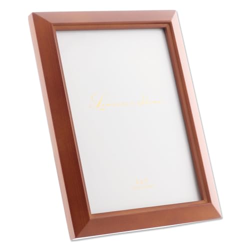 Lawrence Frames Estero Collection, Chestnut Wood Picture Frame, 5x7 - color: Chestnut, size: 5x7