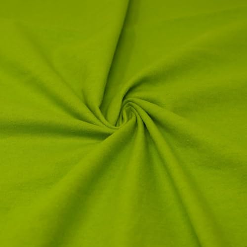 RTC Fabrics 42"/43" Wide 100% Cotton Flannel Solid Kiwi Color DIY Crafting, Quilt, Sewing Fabric, 2 Yard precut - color: Solid Kiwi, size: 2 yard pre cut